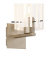 Hudson Single Switched Wall Lamp 1 Light E27 Light Gold/Frosted/Clear Wide Line Glass-6