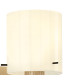 Hudson Single Switched Wall Lamp 1 Light E27 Light Gold/Gloss White Wide Line Glass-6