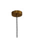 Cobleskill 23cm Single Pendant 1 Light E27 Aged Brass/Opal Glass-8