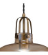 Cobleskill 23cm Single Pendant 1 Light E27 Antique Brass/Amber Plated Glass-8