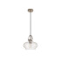 Cobleskill 23cm Single Pendant 1 Light E27 Polished Nickel/Clear Glass-5