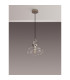 Cobleskill 23cm Single Pendant 1 Light E27 Polished Nickel/Clear Glass-9