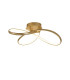Oneonta 60cm Triac Dimmable Looped Flush Ceiling 1 x 32W LED 3000K 3100lm Champagne Gold -1