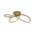 Oneonta 60cm Triac Dimmable Looped Flush Ceiling 1 x 32W LED 3000K 3100lm Champagne Gold -5