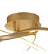 Oneonta 60cm Triac Dimmable Looped Flush Ceiling 1 x 32W LED 3000K 3100lm Champagne Gold -6