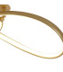 Oneonta 60cm Triac Dimmable Looped Flush Ceiling 1 x 32W LED 3000K 3100lm Champagne Gold -8