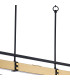 Canandaigua Pendant 4 x E27 Satin Black/Satin Brass-7