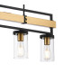 Canandaigua Pendant 4 x E27 Satin Black/Satin Brass-8