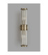 Rensselaer 2 Light Crystal Wall Up & Down E14 IP44 Antique Brass/Clear Crystal-12