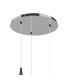Highland Round Pendant Mixed Glass Shades 3 Light E27 Chrome/Copper & Frosted Inner/Chrome & Frosted Inner/Clear-4