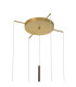 Highland 82cm Pendant Mixed Shades 5 Light E27 Copper/Clear/Chrome/Cognac Glass Frosted Inner Gold Frame-5