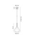 Highland Recessed Pendant Kit Reuleaux Triangle Shade 1 Light E27 Silver/Chrome Glass Frosted Inner-2