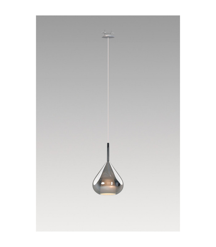 Highland Recessed Pendant Kit Reuleaux Triangle Shade 1 Light E27 Silver/Chrome Glass Frosted Inner-3