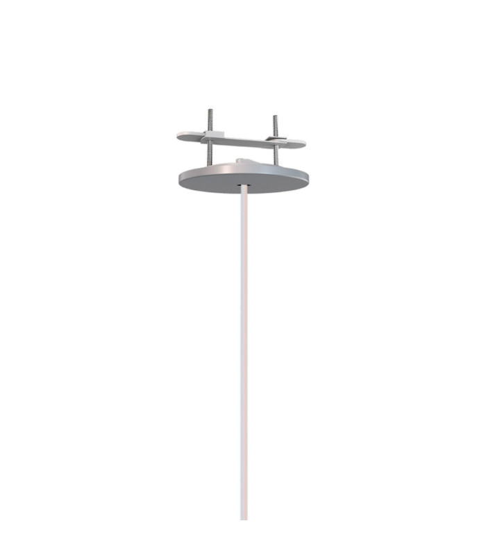 Highland Recessed Pendant Kit Reuleaux Triangle Shade 1 Light E27 Silver/Chrome Glass Frosted Inner-4