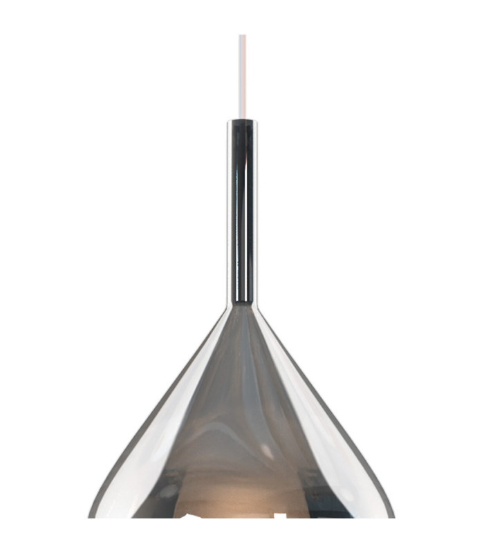 Highland Recessed Pendant Kit Reuleaux Triangle Shade 1 Light E27 Silver/Chrome Glass Frosted Inner-5