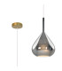 Highland 22cm Pendant Reuleaux Triangle Shade 1 Light E27 Gold/Chrome Glass Frosted Inner-1