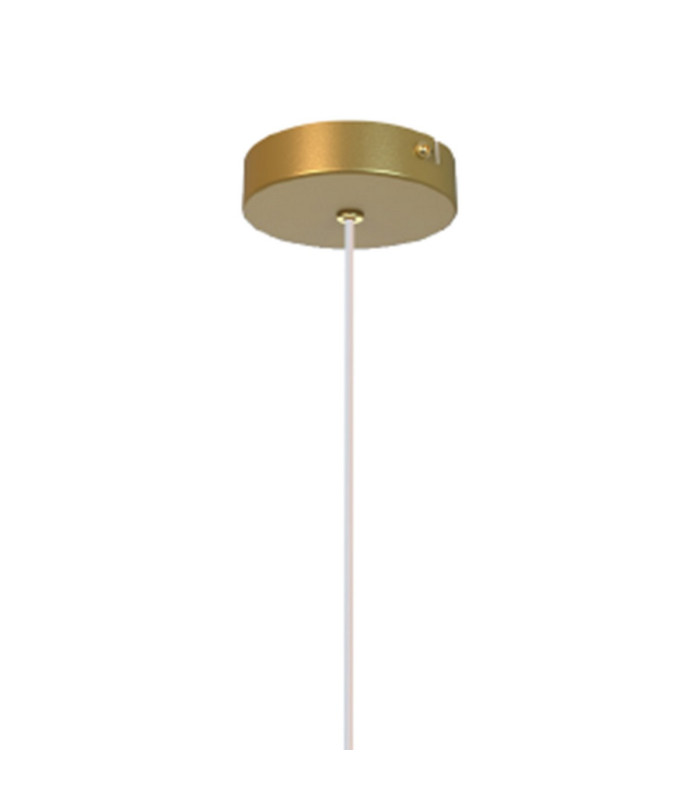 Highland 22cm Pendant Reuleaux Triangle Shade 1 Light E27 Gold/Chrome Glass Frosted Inner-5