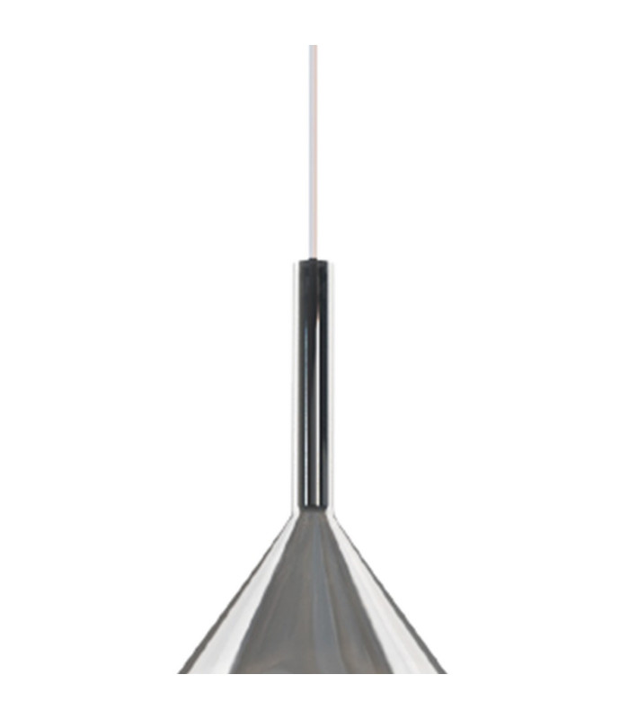 Highland 22cm Pendant Reuleaux Triangle Shade 1 Light E27 Gold/Chrome Glass Frosted Inner-6