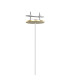 Highland Recessed Pendant Round Shade 1 Light E27 Antique Brass/Cognac Glass Frosted Inner-4