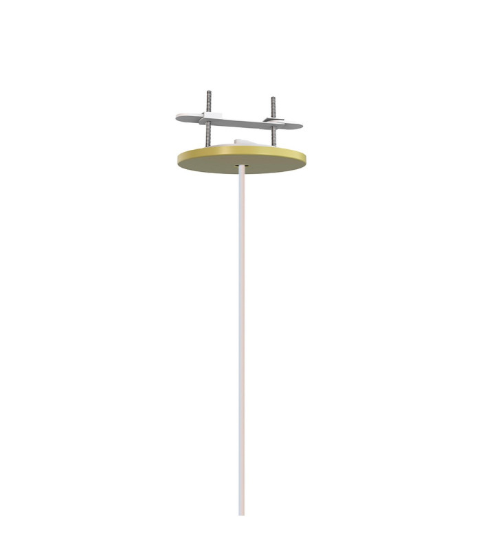 Highland Recessed Pendant Round Shade 1 Light E27 Gold/Gold Glass Frosted Inner-4