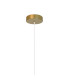 Highland 20cm Pendant Teardrop Shade 1 Light E27 Gold/Clear Glass Frosted Inner-5