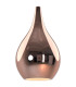 Highland Recessed Pendant Teardrop Shade 1 Light E27 Black/Copper Glass Frosted Inner-6