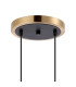 Placid 20cm 2 Light Pendant E14 15cm Round Glass Shades Brass Smoke Plated & Satin Black-5