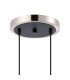 Placid 20cm 2 Light Pendant E14 15cm Round Glass Shades Satin Nickel Smoke Plated & Satin Black-5
