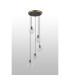 Placid 48cm Round Pendant 5 Light E14 15cm Round Textured Diamond Pattern Glass Shade Brass Clear & Satin Black-8