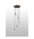 Placid 48cm Round Pendant 5 Light E14 15cm Round White & Grey Marble Effect Glass Shade Brass & Satin Black Framework-8