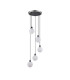 Placid 48cm Round Pendant 5 Light E14 15cm Round Glass Shade Satin Nickel Opal & Satin Black-4