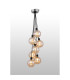 Placid 45cm Round Cluster Pendant 7 Light E14 15cm Round Segment Glass Shade Satin Nickel Amber Plated & Satin Black-3