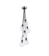 Placid 45cm Round Cluster Pendant 7 Light E14 15cm Round Segment Glass Shade Satin Nickel Clear & Satin Black-4