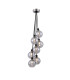 Placid 45cm Round Cluster Pendant 7 Light E14 15cm Round Segment Glass Shade Satin Nickel Smoke Plated & Satin Black-1