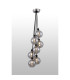 Placid 45cm Round Cluster Pendant 7 Light E14 15cm Round Segment Glass Shade Satin Nickel Smoke Plated & Satin Black-3