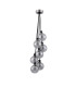 Placid 45cm Round Cluster Pendant 7 Light E14 15cm Round Segment Glass Shade Satin Nickel Smoke Plated & Satin Black-4