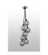 Placid 45cm Round Cluster Pendant 7 Light E14 15cm Round Glass Shade Satin Nickel Smoke Plated & Satin Black-3