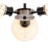 Placid 53cm Semi Ceiling 3 Light E14 15cm Round Speckled Glass Shade Satin Nickel White & Satin Black-7