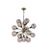 Placid 78cm Pendant 14 Light E14 15cm Round Glass Shade Brass Smoke Plated & Satin Black-1
