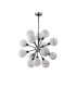 Placid 78cm Pendant 14 Light E14 15cm Round White & Grey Marble Effect Glass Shade Satin Nickel & Satin Black Framework-5