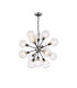Placid 78cm Pendant 14 Light E14 15cm Round Segment Glass Shade Satin Nickel Clear & Satin Black-1