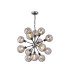 Placid 78cm Pendant 14 Light E14 15cm Round Segment Glass Shade Satin Nickel Smoke Plated & Satin Black-1