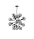 Placid 78cm Pendant 14 Light E14 15cm Round Segment Glass Shade Satin Nickel Smoke Plated & Satin Black-4
