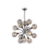 Placid 78cm Pendant 14 Light E14 15cm Round Glass Shade Satin Nickel Smoke Plated & Satin Black-1