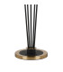 Placid Floor Lamp 5 Light E14 15cm Round Glass Shade Brass Amber Plated Satin Black-5