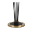Placid Floor Lamp 5 Light E14 15cm Round Glass Shade Brass Clear Satin Black-5