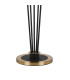 Placid Floor Lamp 5 Light E14 15cm Round Crackled Glass Shade Brass Clear Satin Black-5