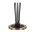 Placid Floor Lamp 5 Light E14 15cm Round Textured Crumple Glass Shade Brass Clear Satin Black-5