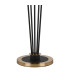 Placid Floor Lamp 5 Light E14 15cm Round Textured Diamond Pattern Glass Shade Brass Clear Satin Black-5