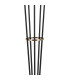 Placid Floor Lamp 5 Light E14 15cm Round Textured Diamond Pattern Glass Shade Brass Clear Satin Black-6